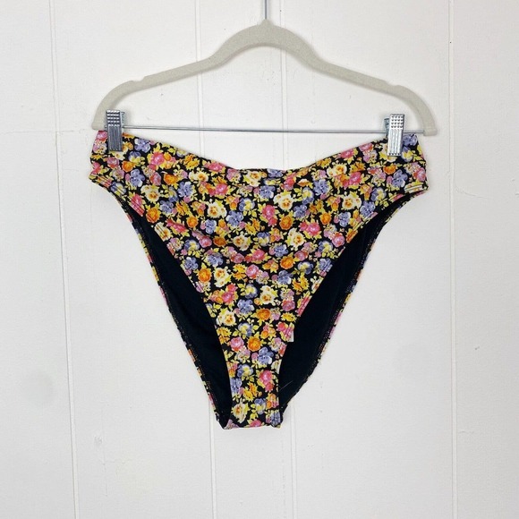 Womens Urban Outfitters Out From Under Floral Swim Bottom High Waist Size XL NWT - Picture 1 of 5